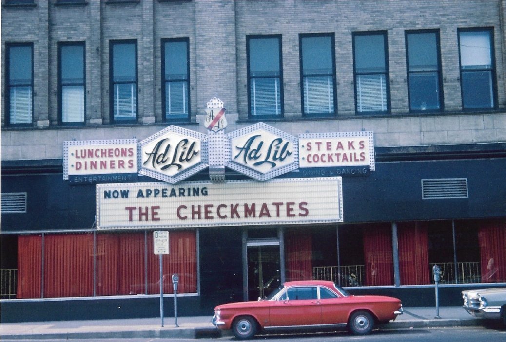 Exterior of the Ad Lib, 1967.