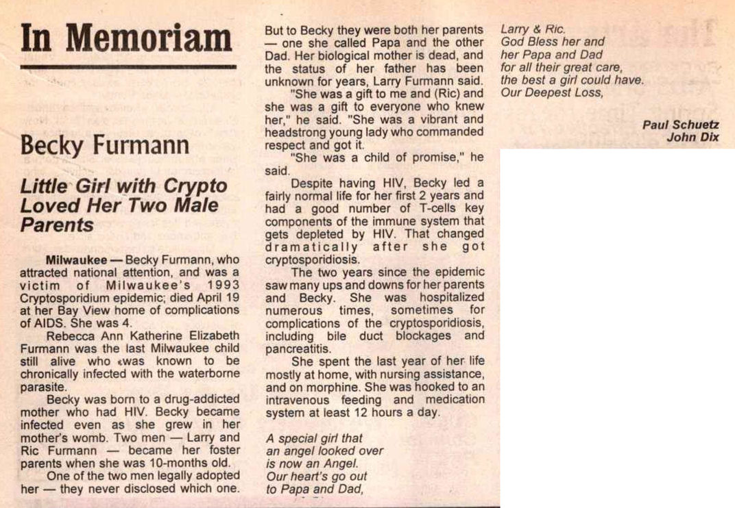 In Memoriam / (In Step vol. 12-08, April 1995) /