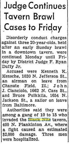 Charges against two suspects dropped / (Milwaukee Sentinel, August 12, 1961) /