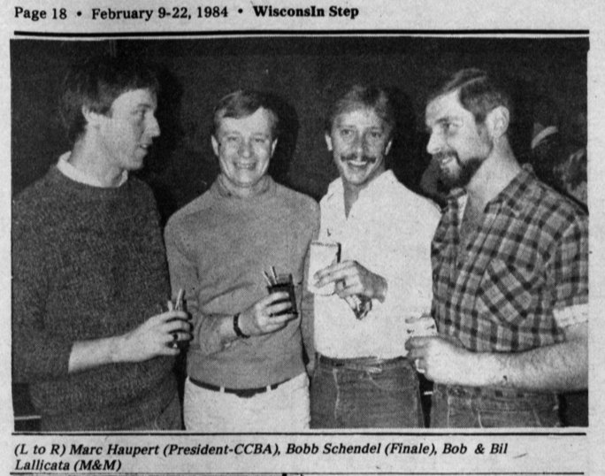 with partner Marc, May 1985 / In Step vol 2 issue 8
