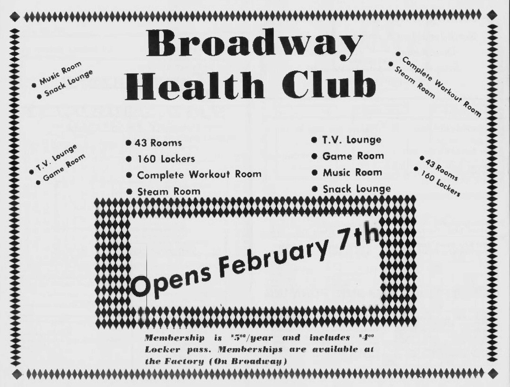 Advertisement, February 1978 / Milw. Calendar, February 1978