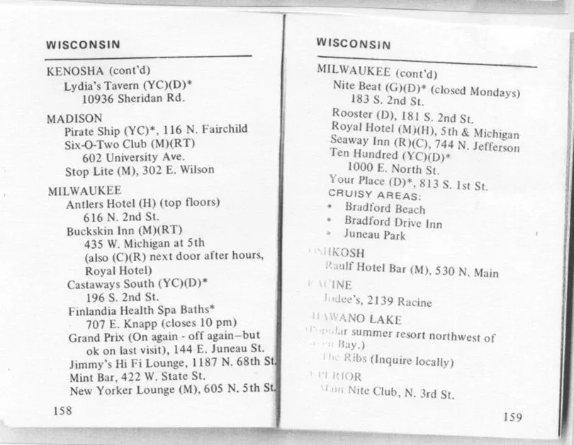 Buckskin Inn — damron 72 p158159