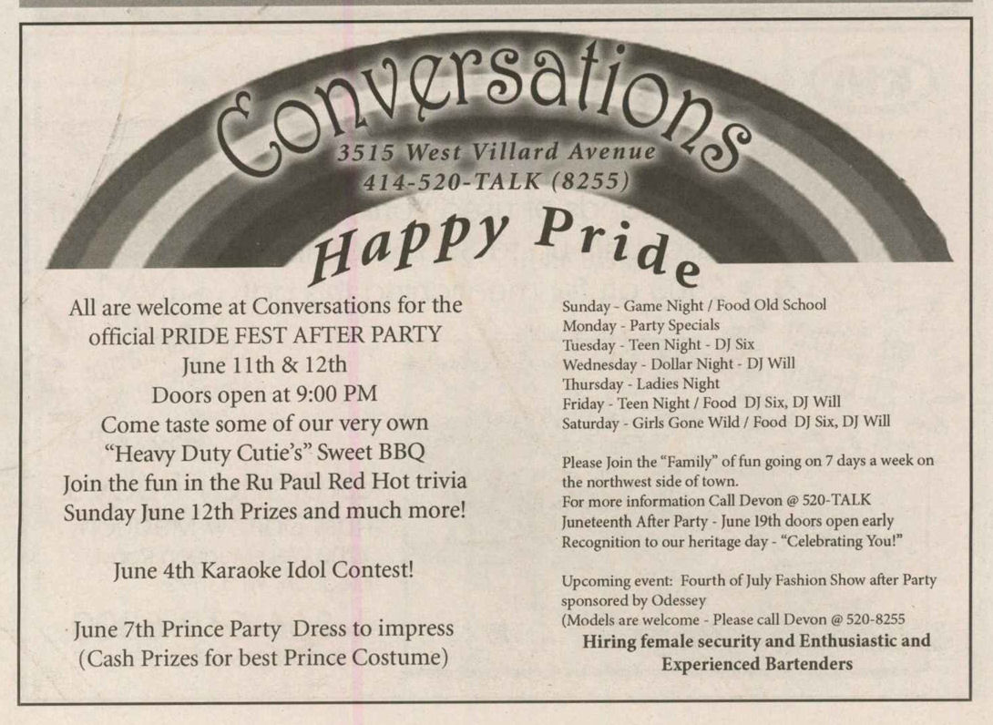 Advertisement, July 2005.