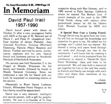 In Memoriam, InStep