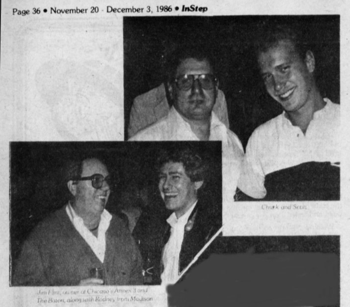 Photographs from opening night, November 1986.