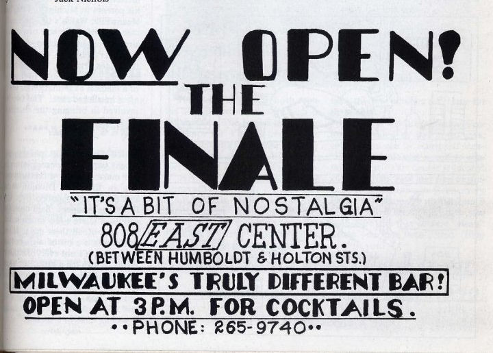 Opening advertisement, July 1975.