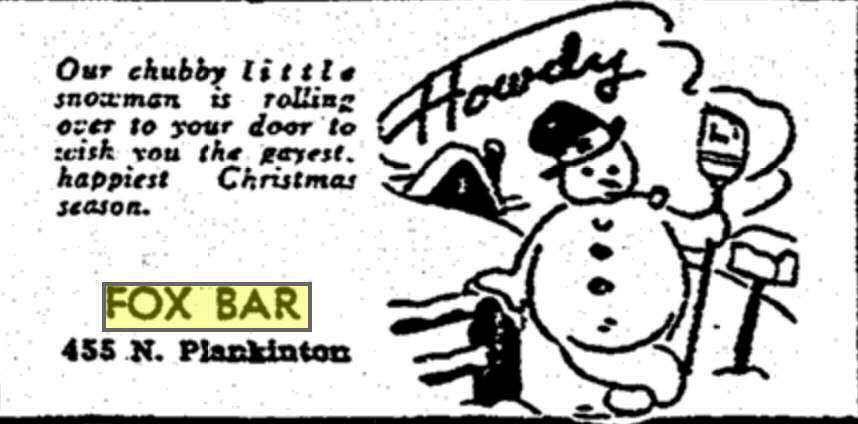 Advertisement, Christmas 1949.