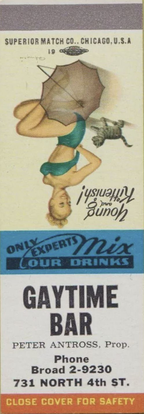 Matchbook from the Gaytime Bar