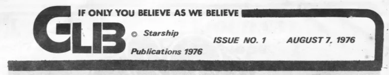 First issue, August 7, 1976 / (View select pages) / (View 1.0MB PDF)