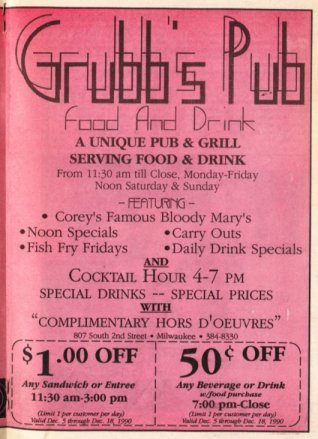 Advertisement, December 1990.