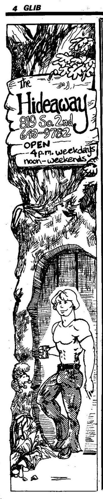 Advertisement in the GLIB Guide, 1976