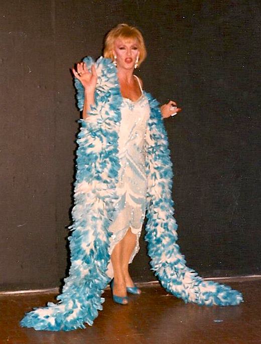 Photo of Holly Brown at Club 219 in 1980s / (shared by Bjorn Olaf N. on Facebook group) /