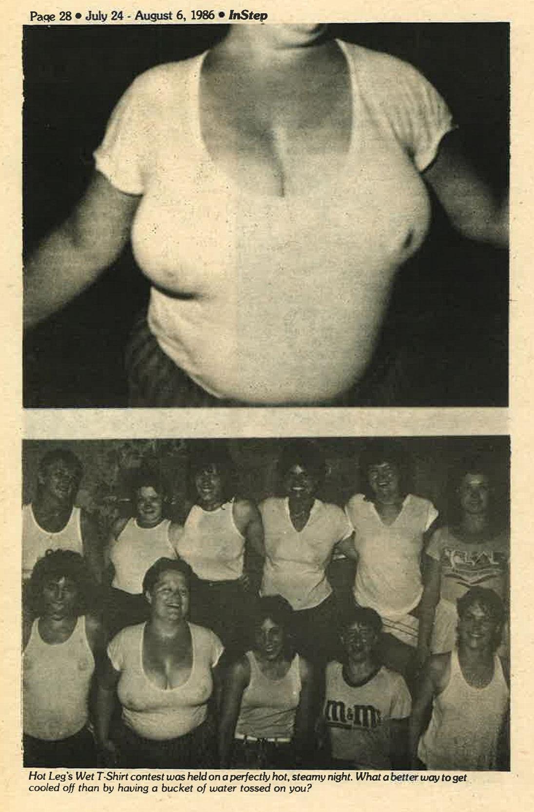 Photos from a summer party, July 1986.