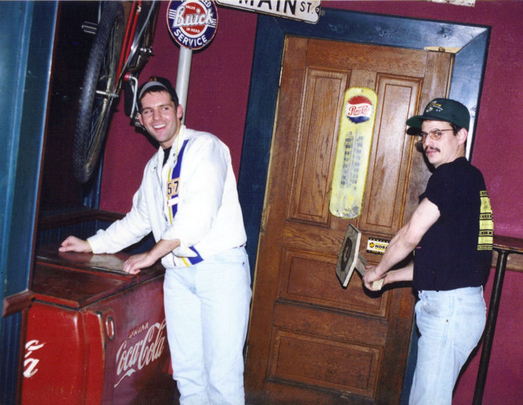 Inside the bar in the late 1990s