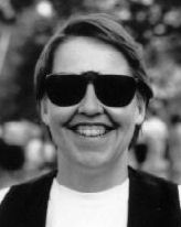 at Women's Studies lecture, UW-Milwaukee, 1989 / (photo by Doreen Riley)