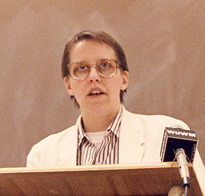 at PrideFest, 1995 / (photo by Doreen Riley)