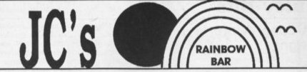 JC's Rainbow Bar logo.