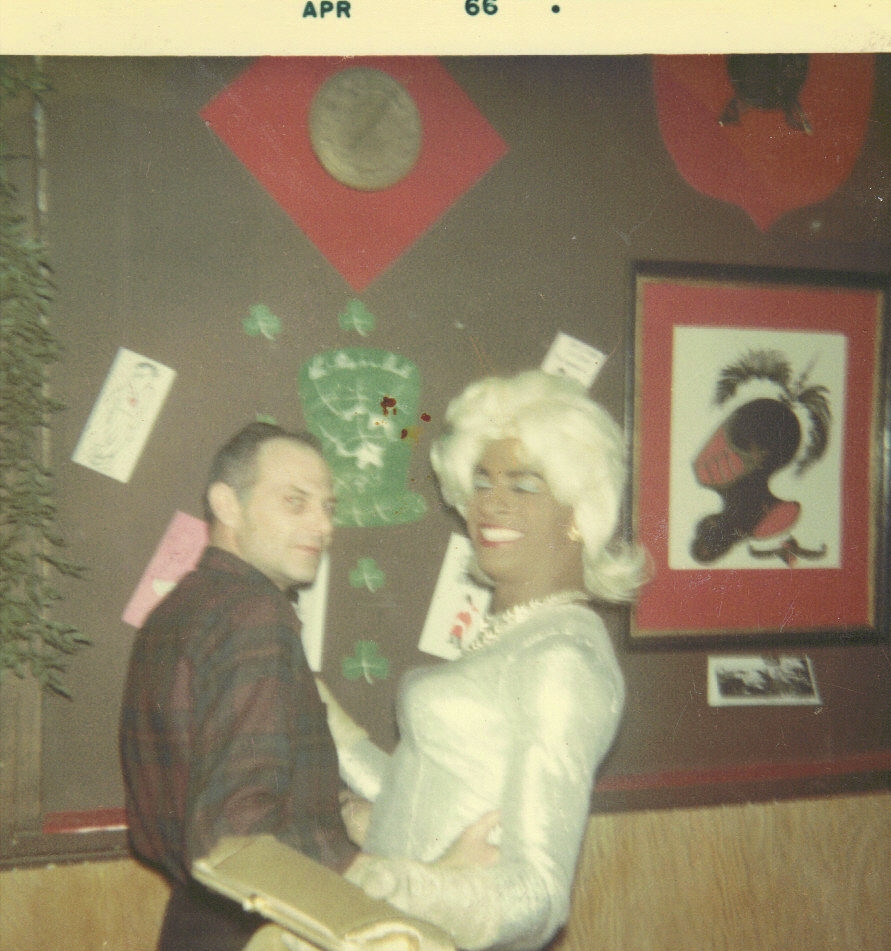 Miss Capri (left) & Josie Carter, / at The Phoenix, Milwaukee, Wis / c. 1975. /