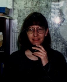 Kathy at work in the Library at ARCW