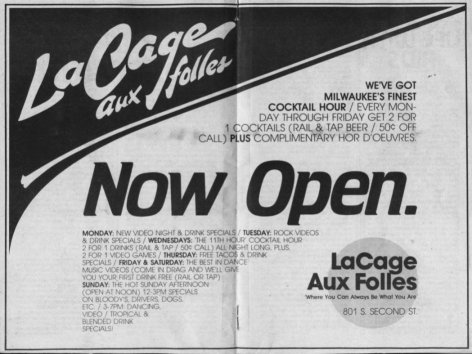 'Now Open' advertisement, March 1984