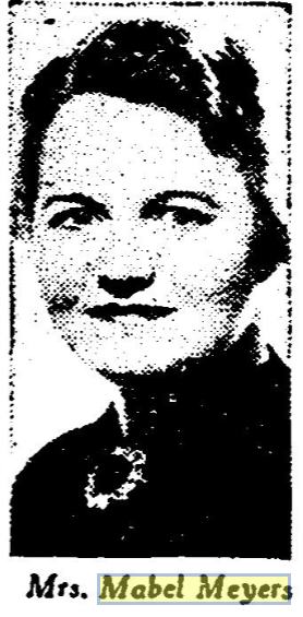 Mabel (center) at Wisconsin Greeters dinner / (Milw JS, Nov. 1938) /