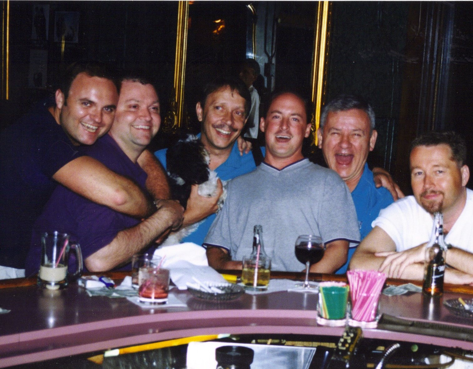 A typical crowd at the M & M Club.