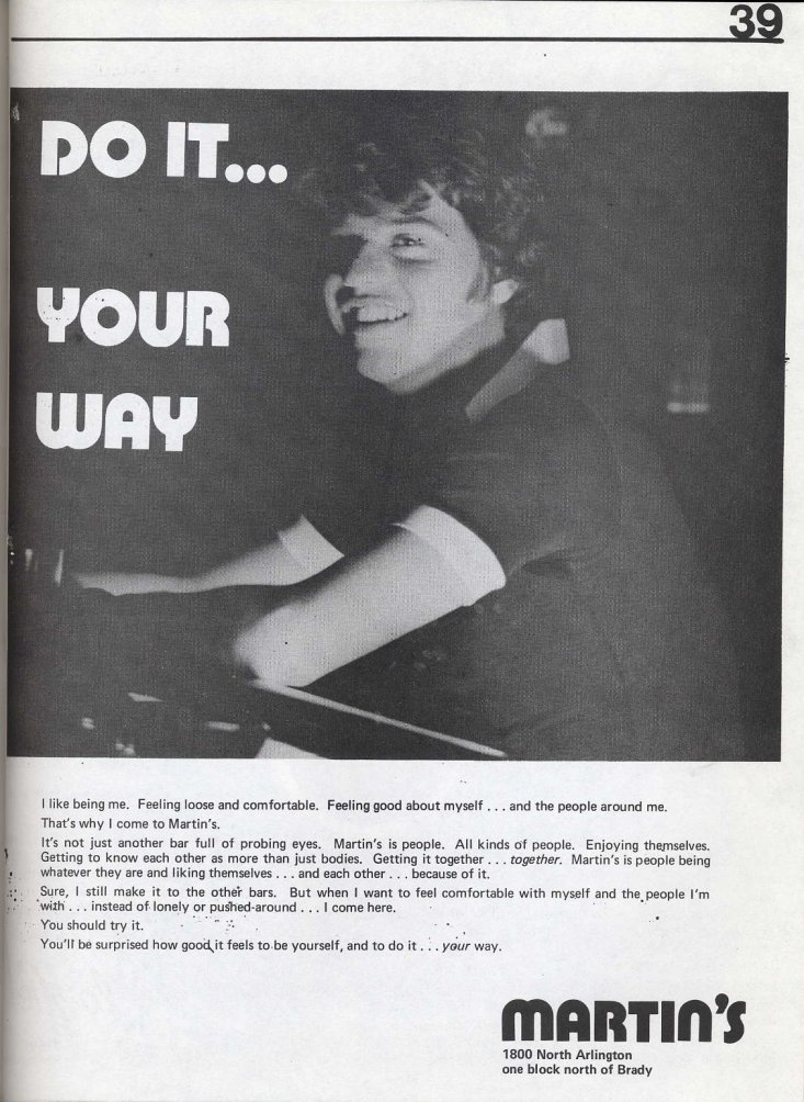Advertisement, July 1975.