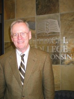 "We are a college without walls and a member of the community." The Medical College of Wisconsin has demonstrated an unwavering commitment to this mission, uniting with the community to fight the AIDS epidemic. President T. Michael Bolger takes great pride in the Medical College�s long-standing leadership in AIDS research and treatment. "We treated some of the first AIDS patients in Wisconsin. At that time there was a great deal of concern in the community. We are proud that the Medical College helped the community come to understand the epidemic." Since then, the Medical College of Wisconsin has become the preeminent AIDS research institution in Wisconsin. In 1983, its faculty contributed to the research that identified the link between hemophilia and HIV. As one of only five federally-designated AIDS behavioral research sites in America, the Medical College researches prevention strategies that will reduce HIV infection in Wisconsin and around the globe. Delivering care and treatment to over 300 HIV and AIDS patients in the last year and providing physicians to staff the AIDS Resource Center of Wisconsin Medical Clinic, the Medical College continues its strong commitment to the fight against AIDS. For Bolger, empowering people with knowledge is most important. "HIV is often misunderstood. We educate and empower people to protect themselves from HIV and we empower our patients to make the best treatment decisions for themselves."
