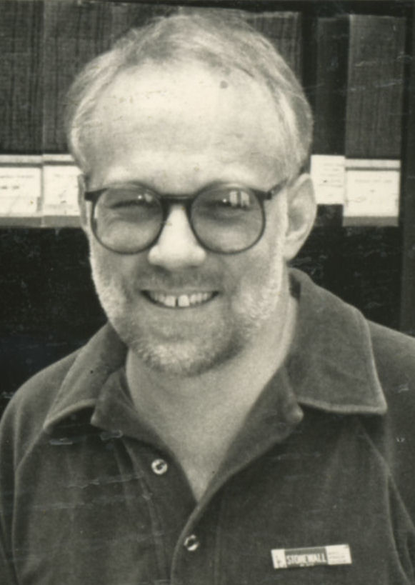 Photo with Queer Program co-host Dan Fons, 1995 / (courtesy Dan Fons)