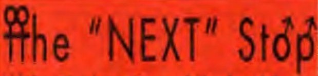 The Next Stop logo.