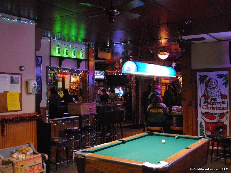 The pool table room at the Nut Hut