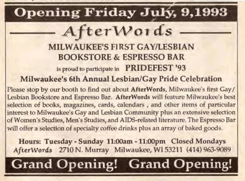 Article: Espresso Bar Grand Opening / weeks after store opening / (In Step vol. 10-15, July 1993) /