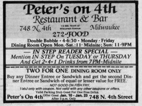 Advertisement, January 1985