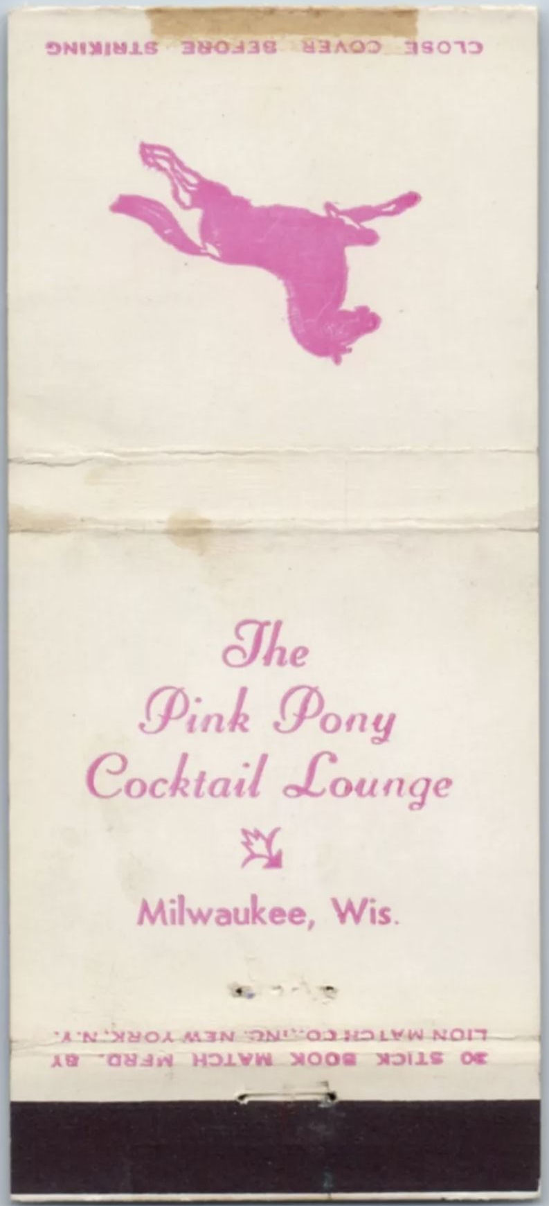 Matchbook, date unknown.