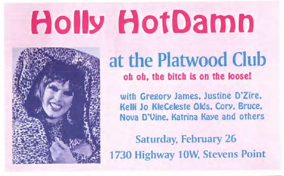 Advertisement, early 2000, the only known ad placed by the bar itself