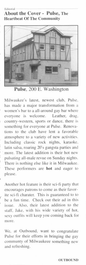 Article featuring Pulse, February 2003.