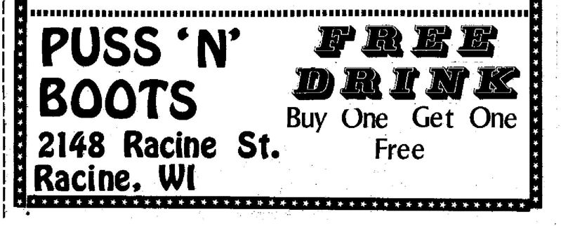 The two advertisements in the issue / (Milw Gay Guide 1, Summer 1977) / /
