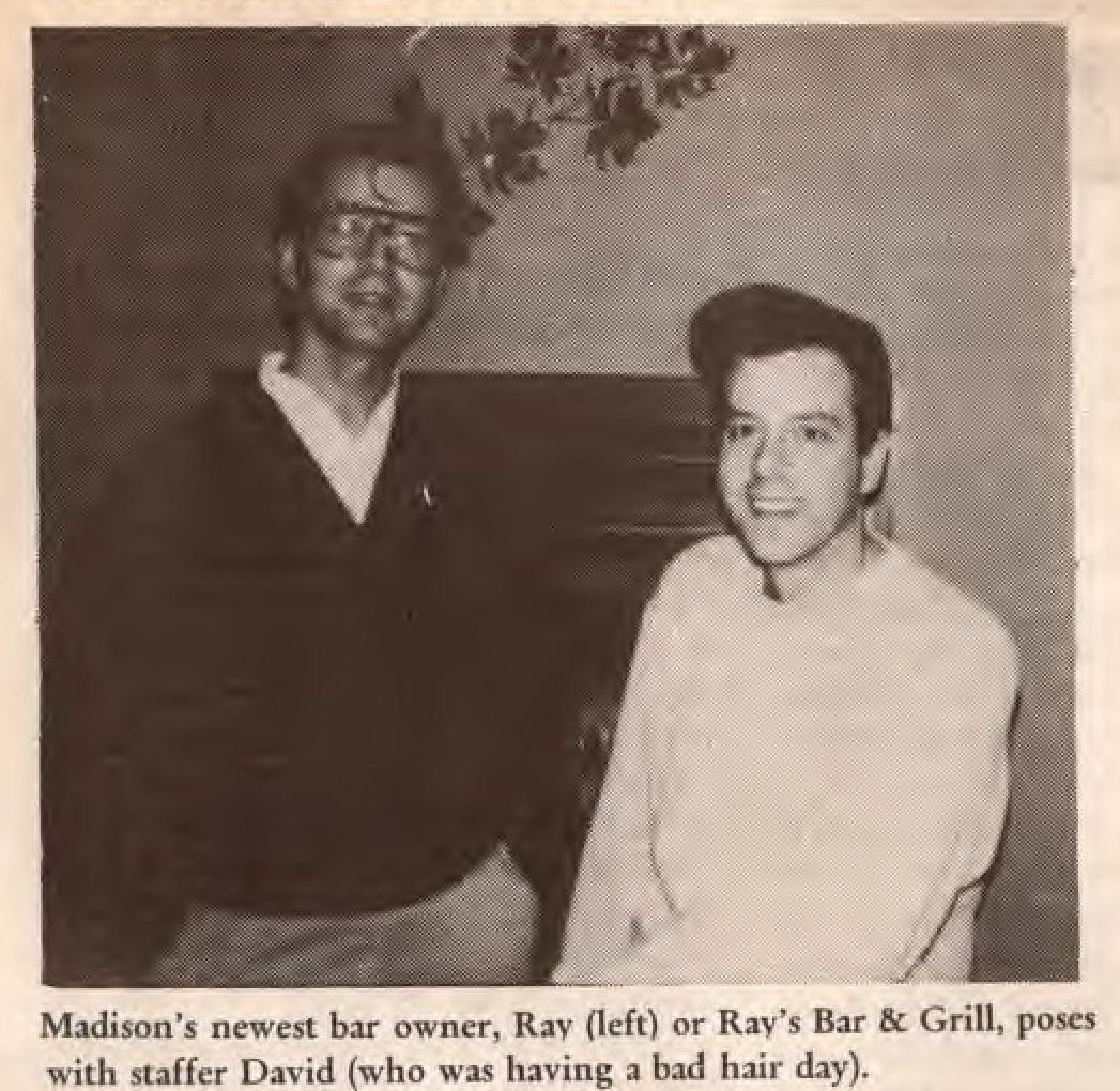 Owner Ray Jacobson with a staff member, 1993