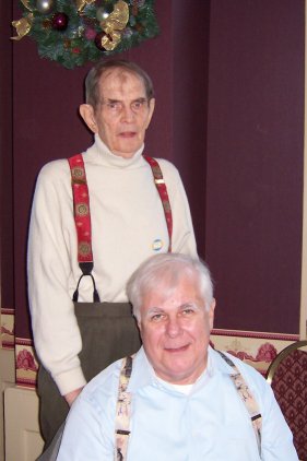 Photo of Taylor (left) with partner Ray Vahey / at state hearings for marriage amendment / (photo by Michael Sears, Milw. Journal Sentinel- / click to view source article and full size photo)