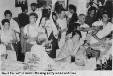 The bar's grand opening, September 1988.