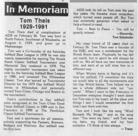 In Memorium, March 1991 In Step