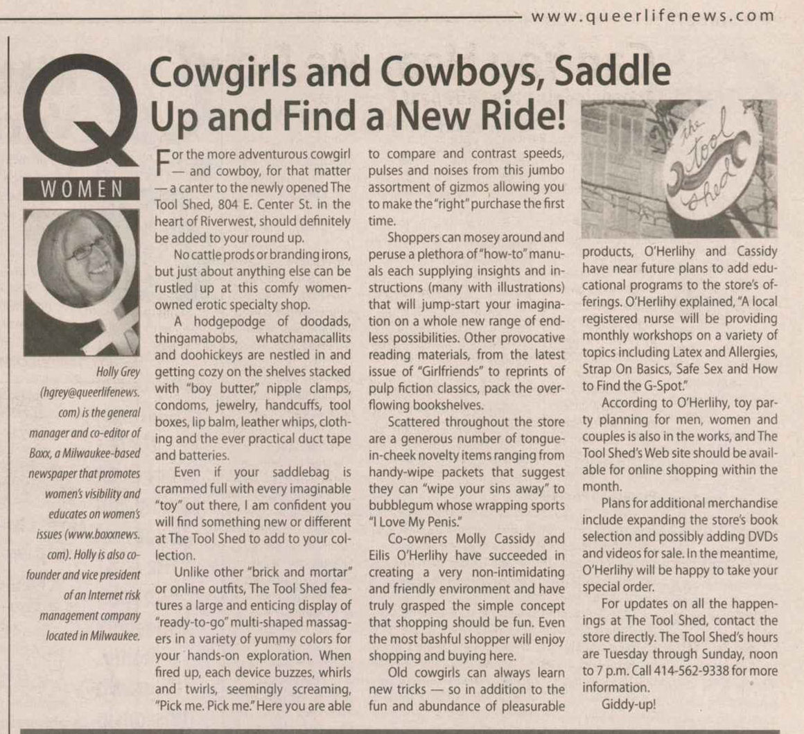 Article, under new ownership / (Q-Life vol. 4-08, Sept. 2008) / /