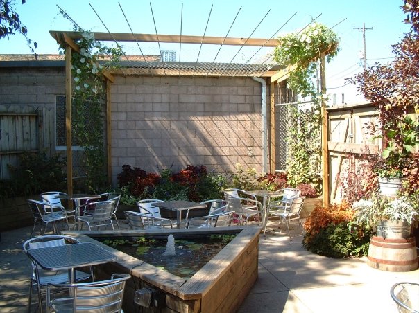 The Triangle's outdoor patio.